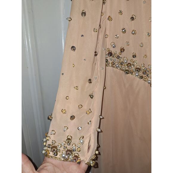 Vintage Victoria Royal Size 12 Beads and Pearl Evening Gown Formal Elegant - Picture 16 of 16
